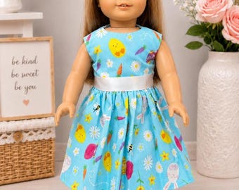 Vestido para muñeca / Vestido para muñeca de 45 cm / Vestido de Pascua para muñeca / Vestido para muñeca hecho a mano / Ropa para muñeca de 45 cm