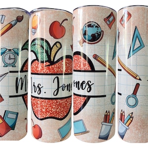 Teacher Gift Idea - Custom Tumbler for Teacher Appreciation - Thoughtful Gift for Teacher -  Personalized Tumbler for Teacher