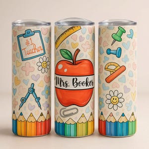 Teacher Gift Idea - Custom Tumbler for Teacher Appreciation - Thoughtful Gift for Teacher -  Personalized Tumbler for Teacher