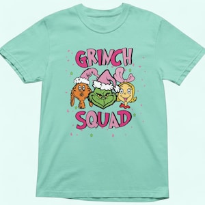 Grinch Squad Weihnachts-Shirt: Benutzerdefiniertes Familien-Matching-T-Shirt