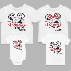 Family Disney Shirts Disney Vacation Shirts, Disney Family Trip Shirt Disney 2025 Mickey Minnie Tee