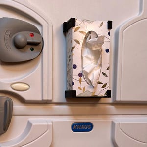 Taschentücherbox Wandhalterung zum Kleben | Decken- & Wandhalter ohne Bohren | Camping Zubehör