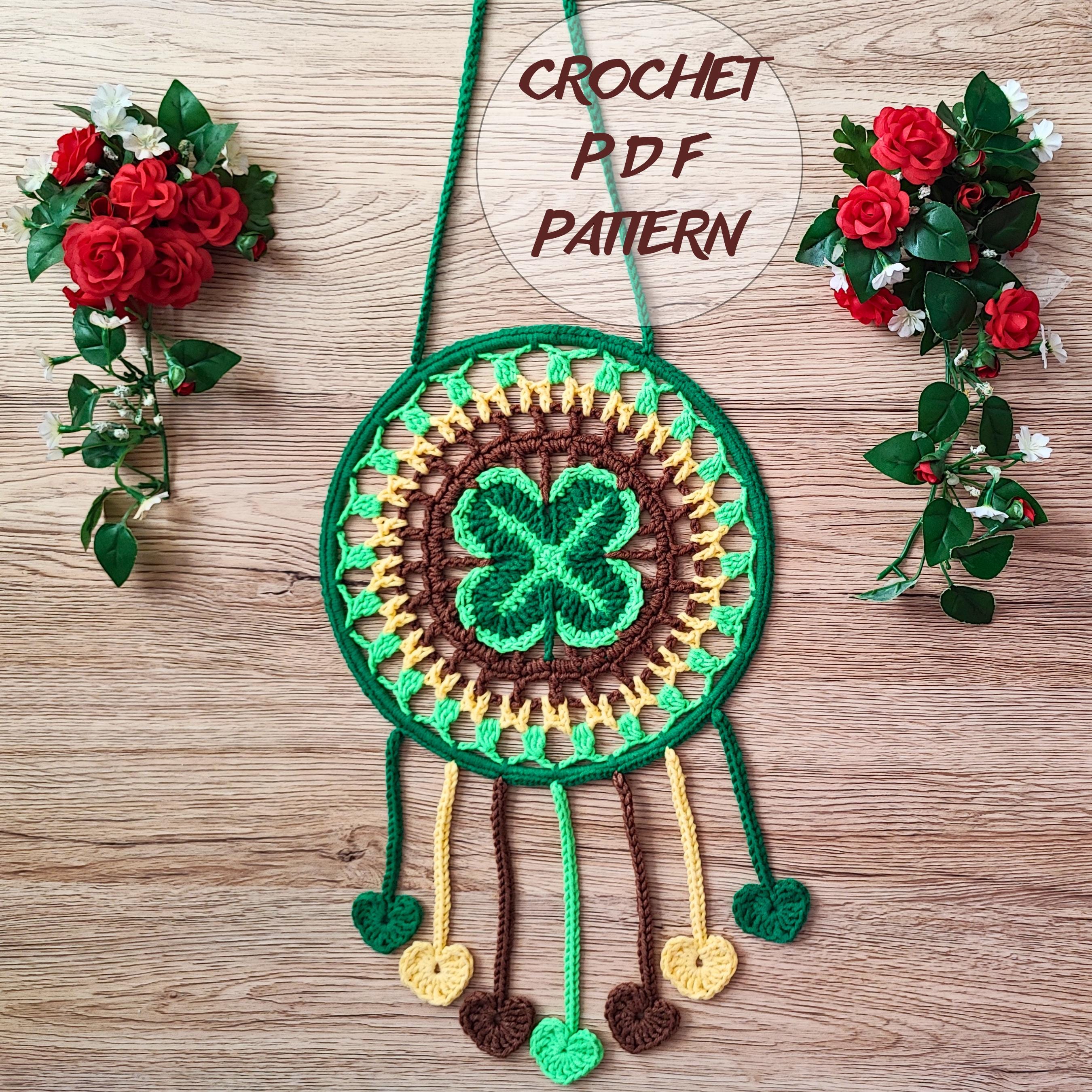 Four-Leaf Clover Dreamcatcher Pattern