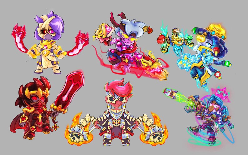 Brawl Stars Inspired Fan Art Pack Original Brawler Illustrations ...