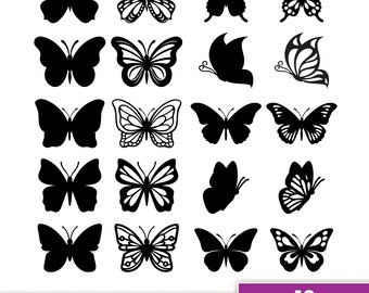 Butterfly SVG, Butterfly Bundle SVG, Butterfly SVG Layered, Butterfly Clipart, Butterflies Svg, Silhouette,  Files for Cricut, Ready to Cut.