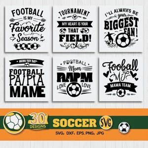 Soccer Svg Bundle, Soccer Svg, Svg Cut Files For Cricut, Soccer Clipart, Football Svg, Soccer Svg Cut Files,Soccer Player Silhouette Vector.