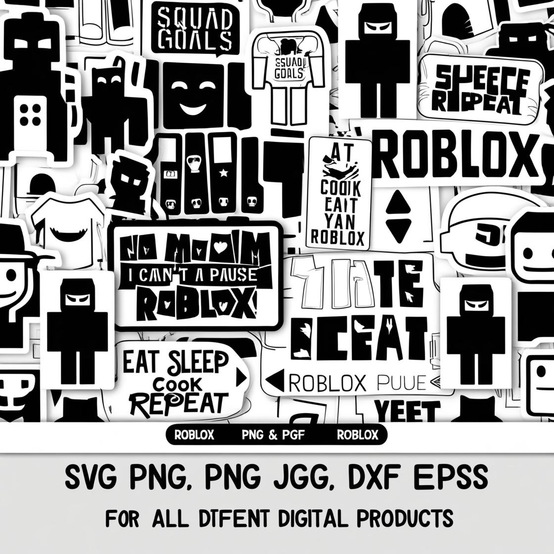 Roblox SVG Bundle, Roblox Font, Roblox Boy Svg, Roblox Alphabet PNG ...