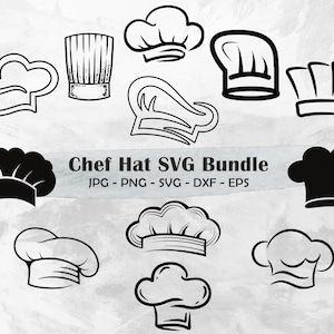 Chef-kok hoed svg, koken svg, keuken decor svg, culinaire svg, chef-kok clipart, bakken svg, restaurant svg, voedsel svg-bestanden, chef-kok svg ontwerp