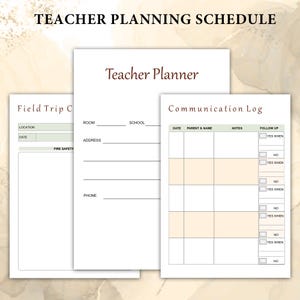Teacher Planner Printable 2025, Spiral Teacher Planner, Lesson Plans ...