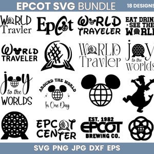 Epcot Svg Bundle, Family vacation svg, Epcot drink around the world svg, Adventure svg, World traveller svg, Theme park svg, Magical svg