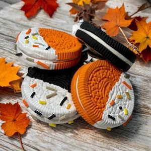 Fall Faux Cookies | Tier Tray Decor, Photo Props (Set of 4)