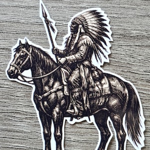 Chief On Horseback - Sticker / Decal
