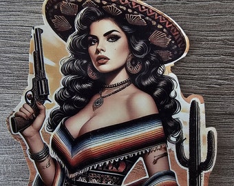 Pistolera of the Wild West, Cowgirl Sticker