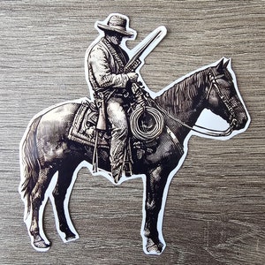 Outlaw Vaquero, Wild West Cowboy Sticker