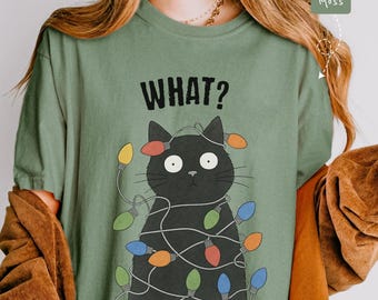 Funny Cat Christmas Shirt, Perfect for Cat moms, Cat dads
