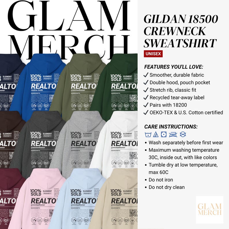 Gildan 18500 :  Product Features and Care Instructions