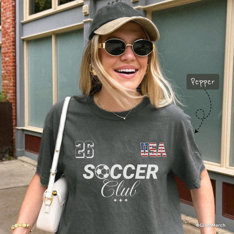 USA Soccer Club Shirt, American Soccer Fan Gift, US Soccer Supporter Tee image 9