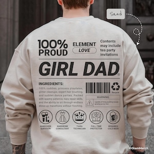 Sweatshirt grappig meisje papa, cadeau meisje papa, cadeau voor papa, shirt meisje papa, zwangerschapsaankondiging, Vaderdagcadeau, cadeau nieuwe papa