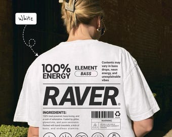 Rolig Raver-t-shirt: Neon EDM-festivalkläder