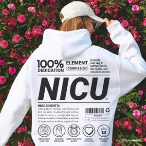 Grappige NICU-verpleegsterhoodie: RN Appreciation Gift bij pasgeborenen