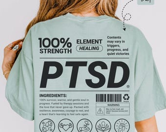PTSD Funny Shirt, Mental Health Awareness, PTSD Survivor Gift, Self Care Unisex T-Shirt