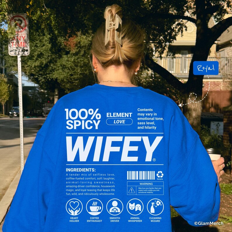 Wifey Funny Sweatshirt, Cute Wife Shirt, Gift for Wife, Marriage Humor Shirt