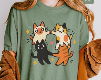 Funny Dancing Cat Shirt, a playful meme-inspired design for cat lovers who love to laugh