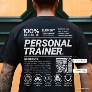 Personalized Fitness Trainer T-Shirt: Custom Gym Workout Apparel
