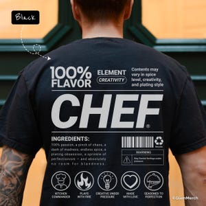 Funny Chef T-Shirt, Unisex Culinary Graphic Tee, Gift for Pastry Chef or Baker, Foodie Cooking Shirt, Cool Kitchen Apparel