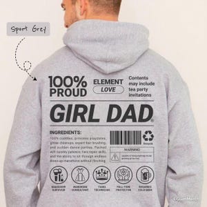 Hoodie grappig meisje papa, cadeau papa meisje, cadeau voor papa, shirt meisje papa, zwangerschapsaankondiging, Vaderdagcadeau, cadeau nieuwe papa