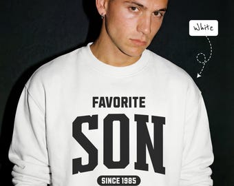 Personalized Favorite Son Sweatshirt, Custom Son Gift From Mom Dad