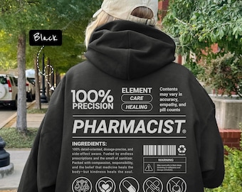 Funny Pharmacist Hoodie, Pharmacy Humor Sweatshirt, Gift for Pharmacist