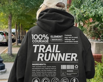 Funny Trail Runner Hoodie, Mountain Running Club Sweatshirt