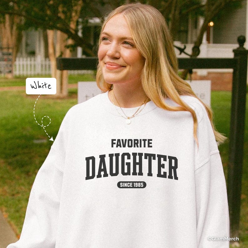 Anpassad favoritdottertröja, personlig dotterpresent från mamma pappa bild 7