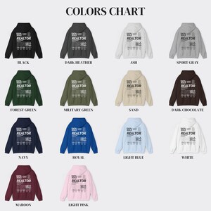 Gildan 18500 :  Hoodie Colors Chart
