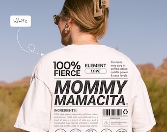 Camiseta Mommy Mamacita, Regalo divertido para mamá, Camiseta Comfort Colors