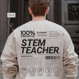 Sudadera para profesores de STEM: Regalo para educadores de ingeniería, ciencias y robótica.