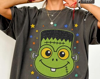 Funny Frankenstein Frog Halloween T-Shirt