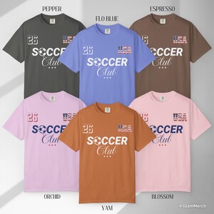 USA Soccer Club Shirt, American Soccer Fan Gift, US Soccer Supporter Tee image 12