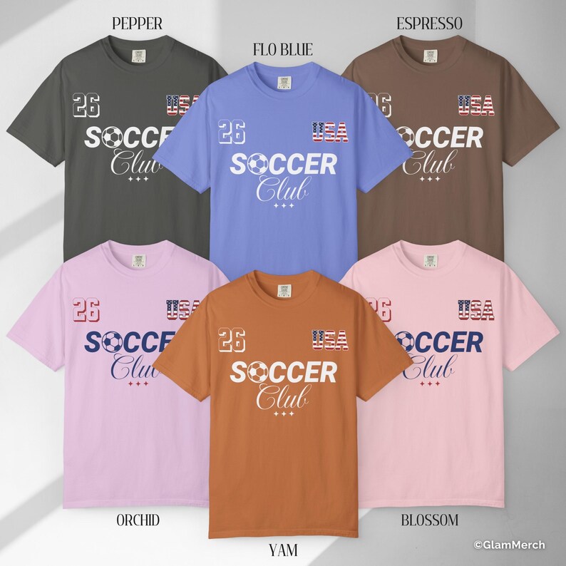 USA Soccer Club Shirt, American Soccer Fan Gift, US Soccer Supporter Tee image 12