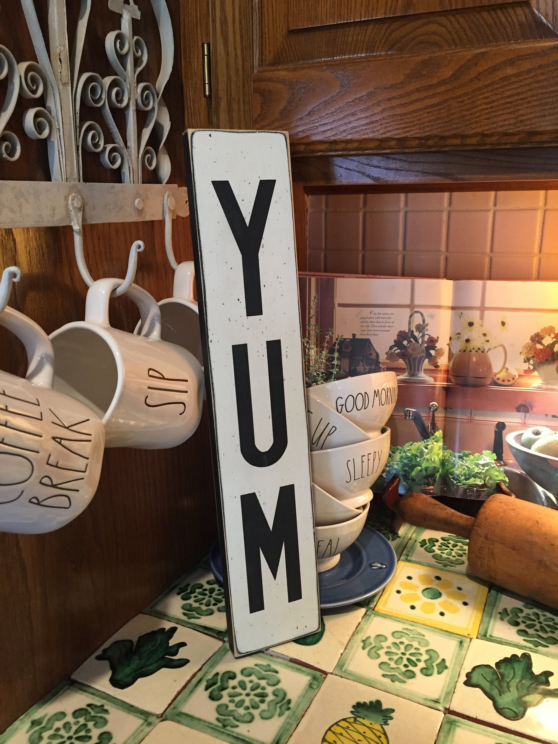 Yum Kitchen Signs - Etsy Yum Kitchen Signs - Etsy
