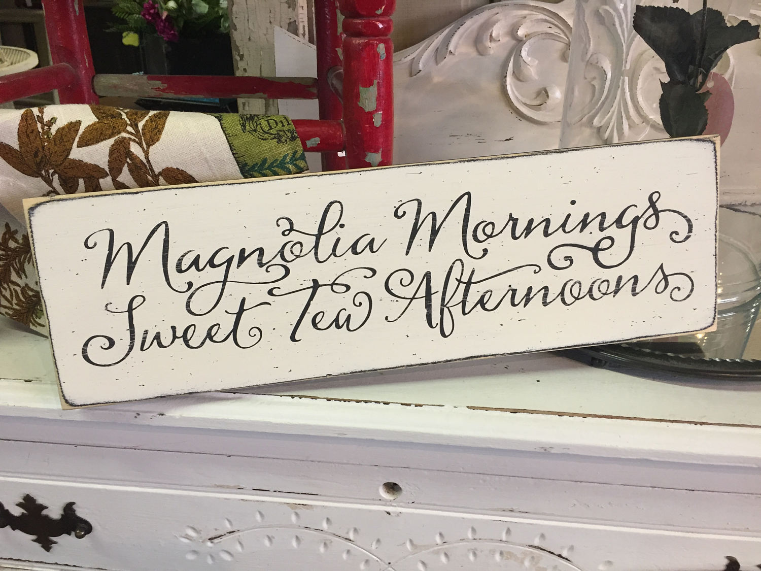 Magnolia Mornings Sweet Tea Afternoons Farmhouse Kitchen Etsy