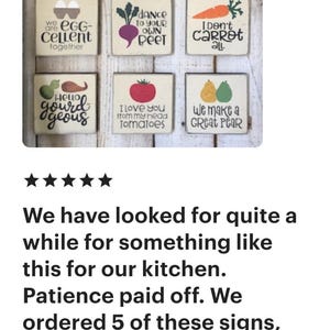 Farmhouse Kitchen Wood Sign: Funny Vegetable Art, Distressed Decor image 11