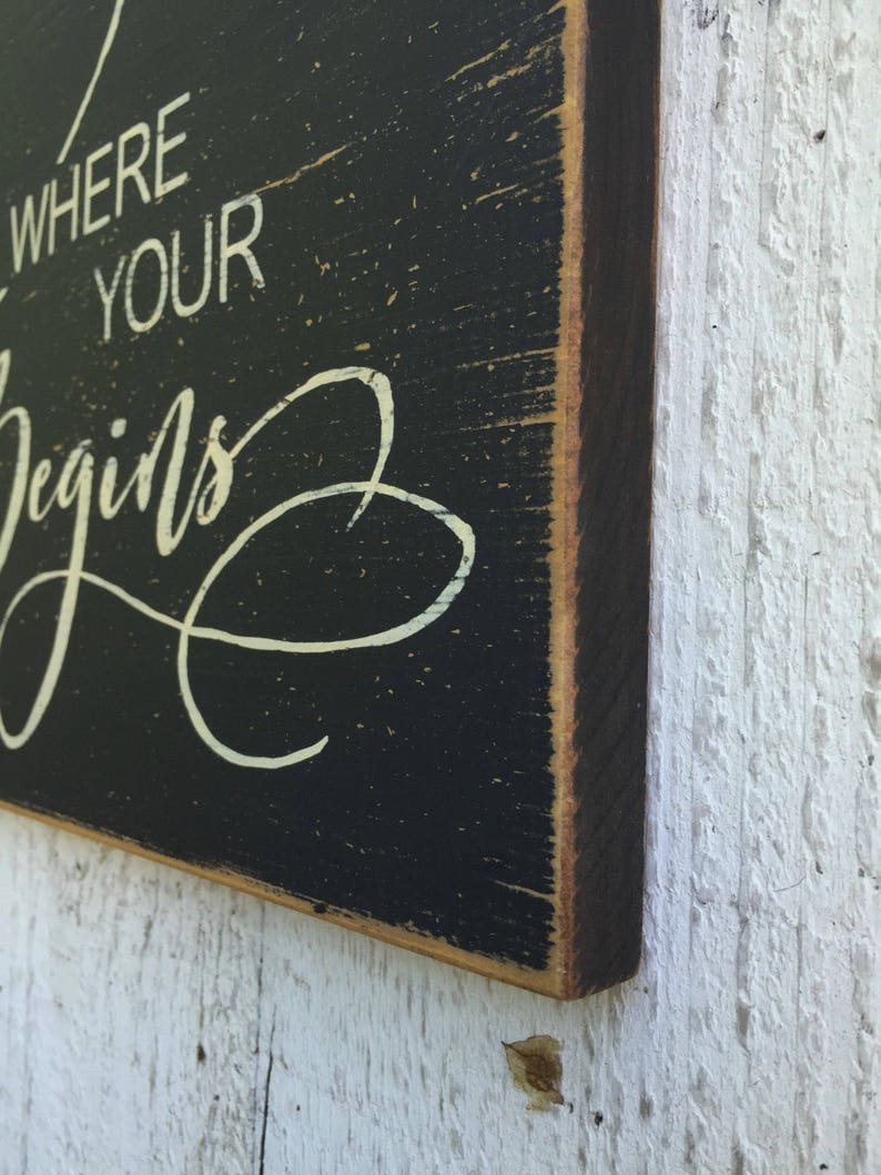 wedding sign gallery wall decor our story begins Home is where your story begins distressed 11 x 24 wood sign wedding gift