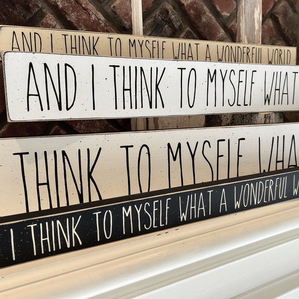 What a Wonderful World Sign Etsy