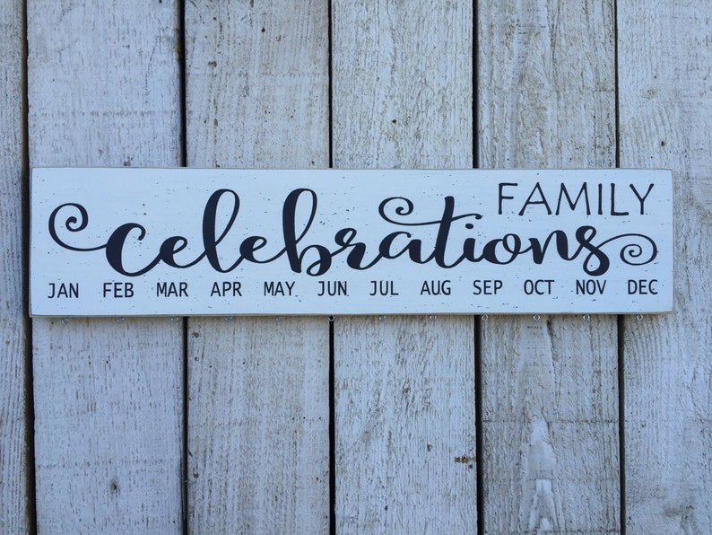 Family birthday board, Family celebrations sign, birthday calendar, gift for mom, gift for grandma, BUY 2 get 1 FREE image 5