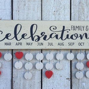 Family and Friends celebrations board, Family Birthday board, gift for mom, gift for grandma, BUY 2 get 1 FREE