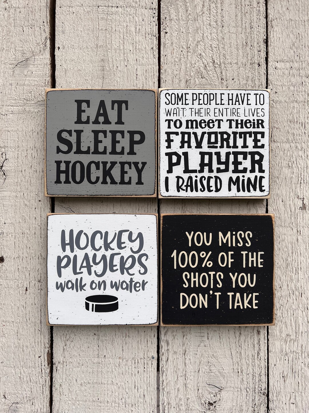 Hockey Sign, Small 5.5" Hockey Sign, Man Cave Decoration, Sports Gift ...