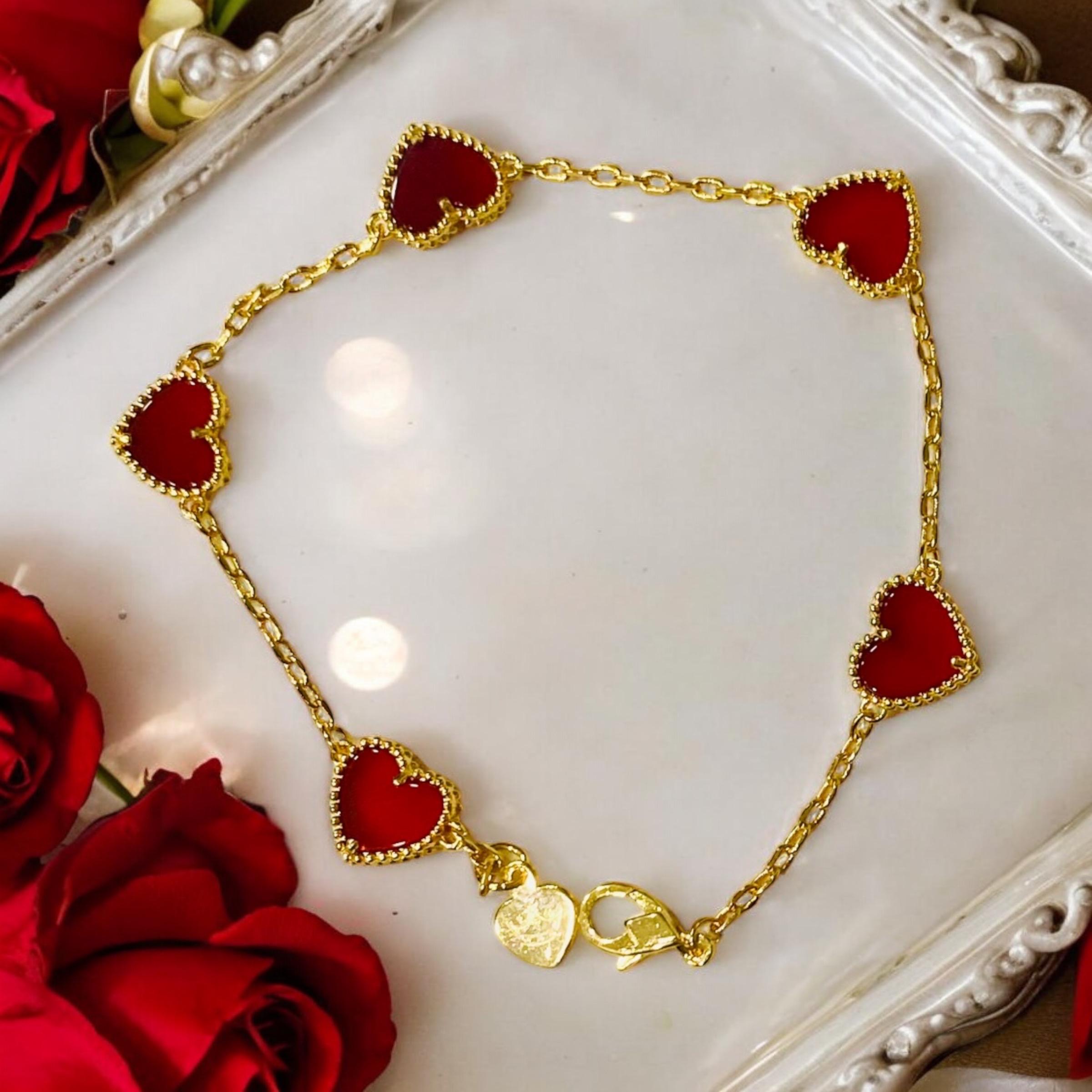 Vintage Sweetheart Heart Bracelet - Etsy