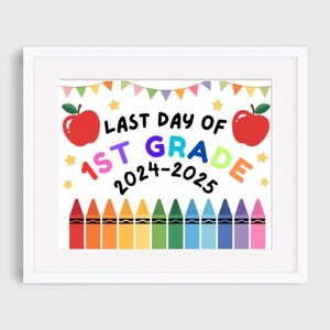 Last Day of 1st grade Printable Digital Download,End of Year school Keepsake,teacher downloadable page,USA elementary school memory page,